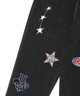 PATCHWORK DENIM PANTS BLACK(CV2EFUD112A)