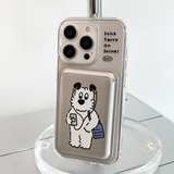 ブルーバッグ マグセーフカードウォレット(silver)
