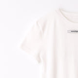 スリムレーベルハーフTシャツ アイボリー
