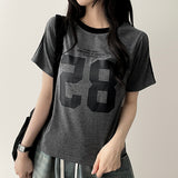 Dub カラーウェイ トラックライン スパンデックス 半袖Tシャツ
