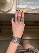 Vintage ethnic silver bangle