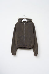 Salt Washed Zip Hoodie