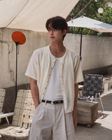 Snapd Round Short Sleeve Cardigan