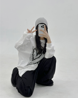 (LOVELY + HIP♥)レタリング長袖Tシャツ - 2カラー