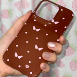 ハートドットウィングスマホケース