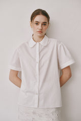 Lace half shirts (Ivory)