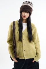 ベリーモヘアボタンアップカーディガン