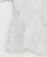 DOZI - Pinched Unbalance shirt _ WHITE