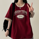 1817 カラーマッチングラウンド半袖Tシャツ