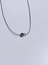 stainless steel Simple gemstone white crystal string necklace