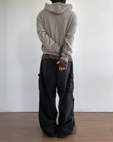 Broken Knit Hooded Zip-Up