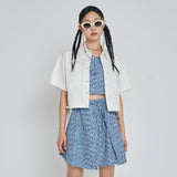PIO COTTON CROP JACKET_OFF WHITE