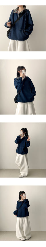 [short, basic, long choice*] high banding side incision コットンワイドパンツ