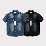 Ever snap western muscle-fit denim shirt