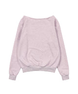 FROSS OFF-SHOULDER SWEATSHIRT (PINK MELANGE) F26QB040