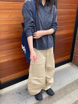 Hiche Stripe Basic Pocket Shirt