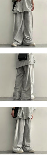 Hip Slit Coloring Pocket Wide Pants
