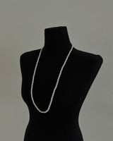 5 mm ツーラインレイヤードロングパールネックレス