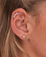 Opal Sparkle Barbell 925 Silver Single Piercing E047-07G