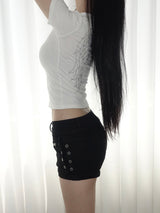 Black Stud Shorts