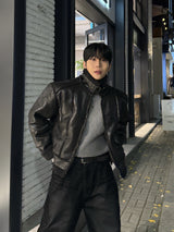 Tei velvet wide denim pants