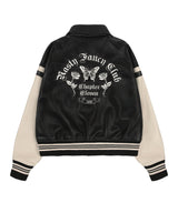 [NF] MALLOW VARSITY LEATHER JACKET (BLACK)_F23ZA939