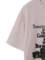 Life Lettering Short Sleeve Knit T-Shirt