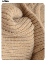 Fair Isle Off-Shoulder Twisted Knitwear