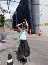 BALLOON CARGO STRING SKIRT