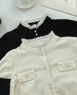 Coten Pearl Frill Knit Cardigan