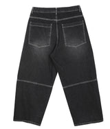 No.0674 C parachute denim wide PT