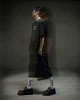 Washed destroyed bermuda P dusty gray