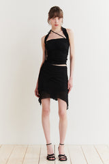 FAIRY HALTER TOP black