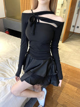 1197. Stay multy strap ribbon off T (4color)
