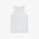 Stranger Loose Fit Cotton Tank Top (White)