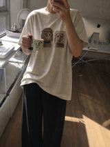 [A-T0141] ブレッドキャット半袖Tシャツ