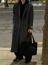  [Premium] Metin Hidden Maxi Wool Coat