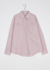 STRIPE FRILL SHIRT
