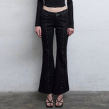 Jam Stone Bootcut Pants [Black]