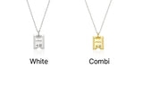 25FW★ Volume Square H BAR Necklace L