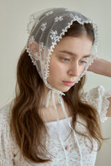 DARLING RIBBON LACE KERCHIEF