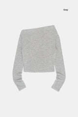 Moist slim see-through crop long sleeve