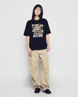 26SS ラインフレンズ ブラウン スターショートスリーブTシャツ