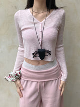 Lumire Sheer Summer Ribbed Knit Cardigan