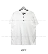 ビキュークロームヘンリーネックショートスリーブTシャツ