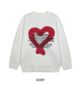 Kuro spray heart wool knitwear