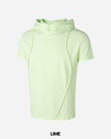 Inset Hooded Seam Short Sleeve T-shirt