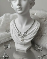 [IDLE Shuhua Necklace] Love Goth Bat Chain Semi Choker Necklace
