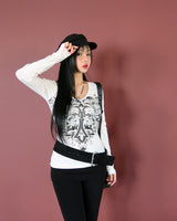 クロムクロスVネック長袖Tシャツ