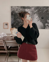Mohair V-neck Knit